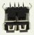 3722-002336 JACK-USB;4P/1C,AU5U,BLK,ANGLE,A TYPE