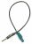 85720 Antennenkabel FAKRA Z Stecker > DIN Stecker RG-174 32cm Schwarz