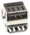 3722-002925 JACK-USB:4P/2C,AUF,BLK,ANGLE-OFFSET,A,-